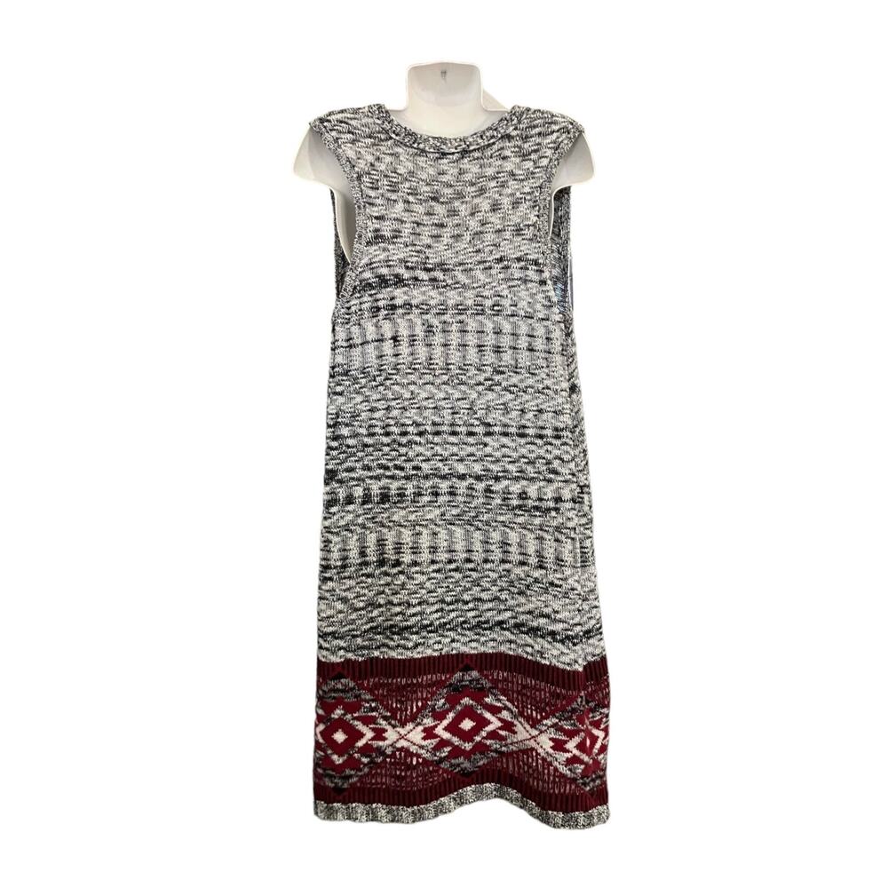 Almost Famous Women's Multicolor Slub Marled Vest Tassel Tie Sweater Vest 2X - Picture 5 of 13